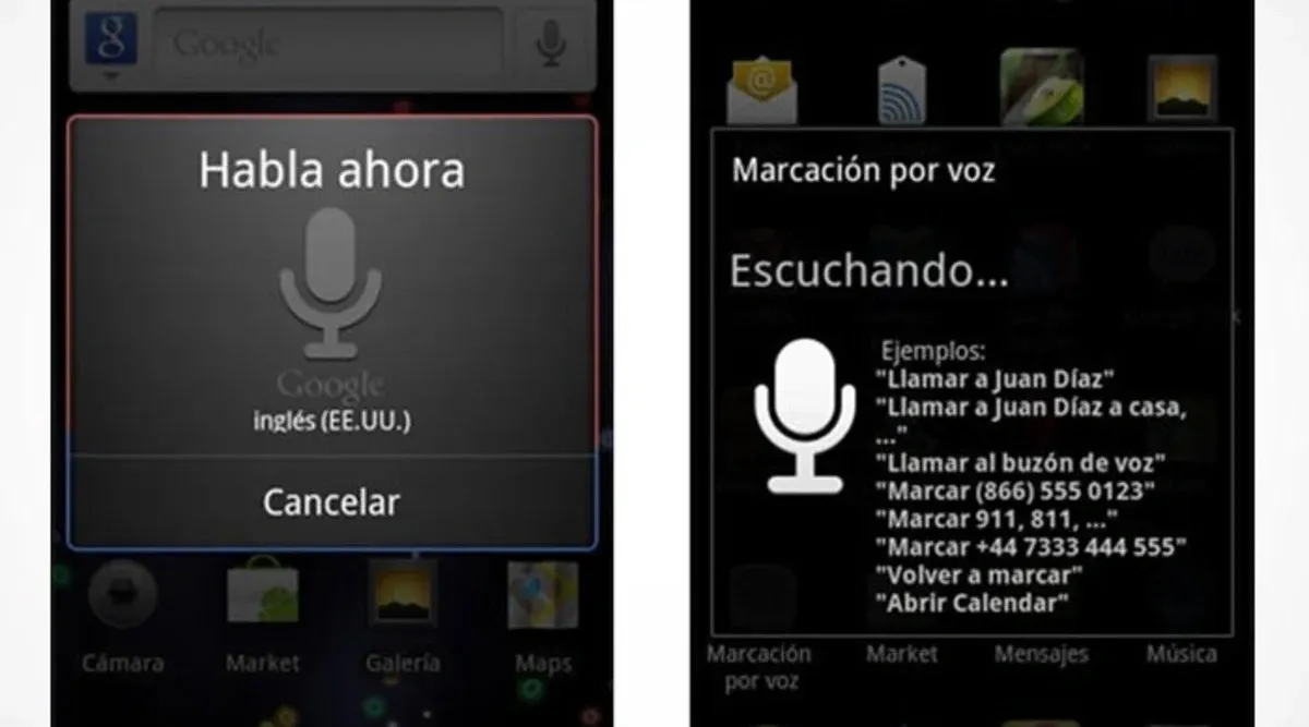 Google Voice Search en Android 4.1.