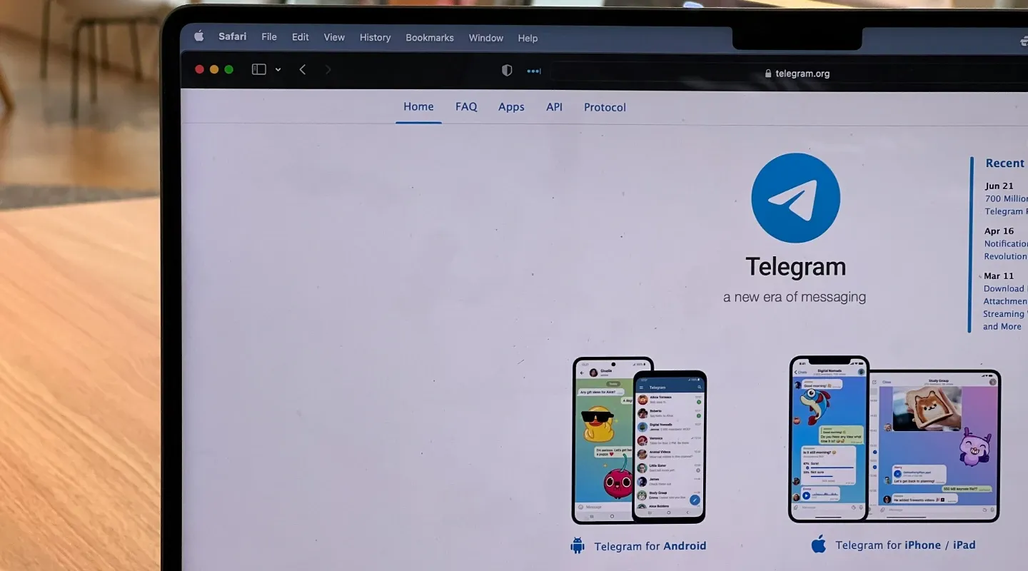 Telegram desde escritorio