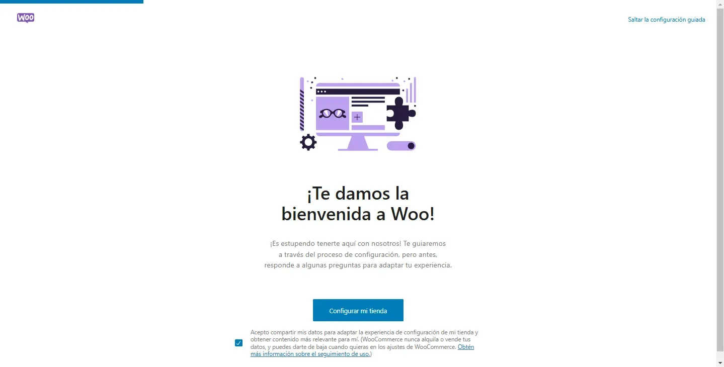 Instalación del plugin WooCommerce